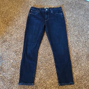 Agolde Women's High Rise Jeans - Dark Blue